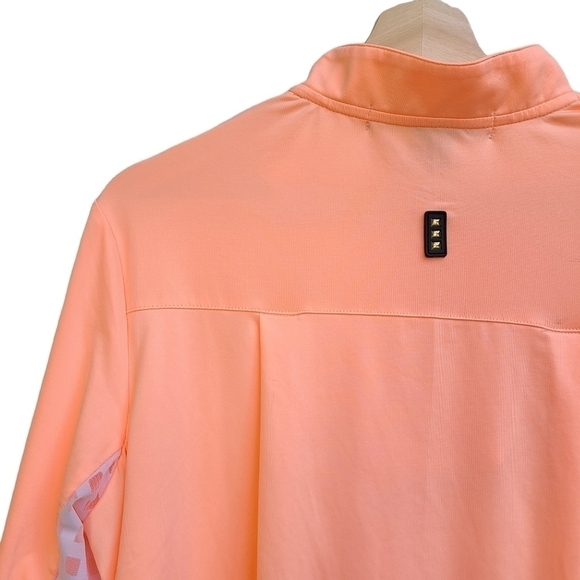Jamie Sadock Light-weight 1/4 Zip Shirt, Sheer Undersleeve, Long Sleeve, Size M - Picture 7 of 14
